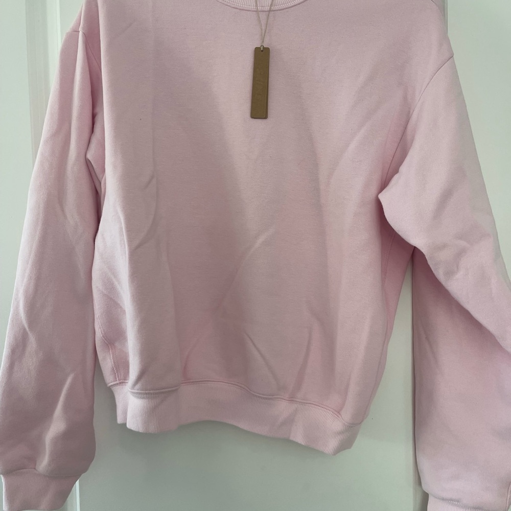 SKIMS Pink Oversized Boxy Sweatshirt